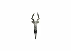 Wijnstop Kariboe H17cm - aluminium - zilver