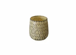 Windlicht Blisto H11cm - glas - beige