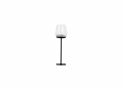 Windlicht Laurentius H45cm - metaal & glas - zwart
