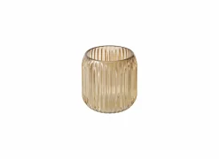 Windlicht Remsa H8,5cm - glas - beige/bruin