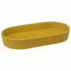 Zeepbakje Cocon 19,3x10,6cm - stoneware - mosterd
