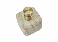 Zeeppompje Blake 8x8x13cm - natuursteen - zand & goud