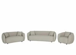 Zetel Aegea 3-zit - stof - lichtgrijs
