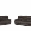 Zetel Ave 3+2-zit - stof - grijsbruin met relax