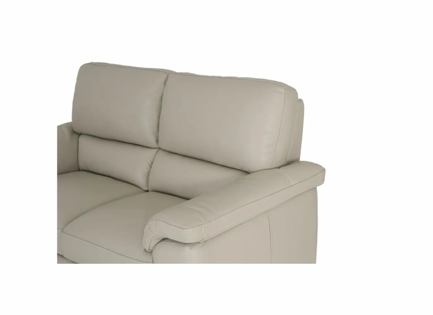 Zetel Aventi 2-zit - leder - grijs