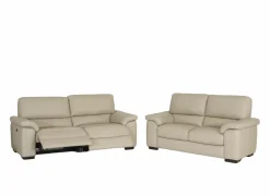 Zetel Aventi 2,5+2-zit - leder - grijs met relax