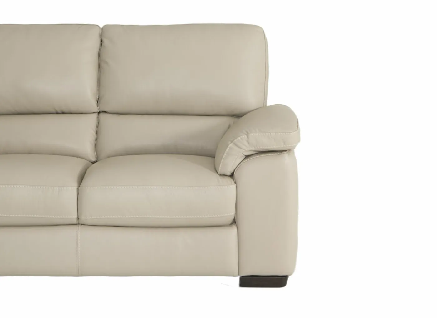 Zetel Aventi 2,5+2-zit - leder - grijs met relax