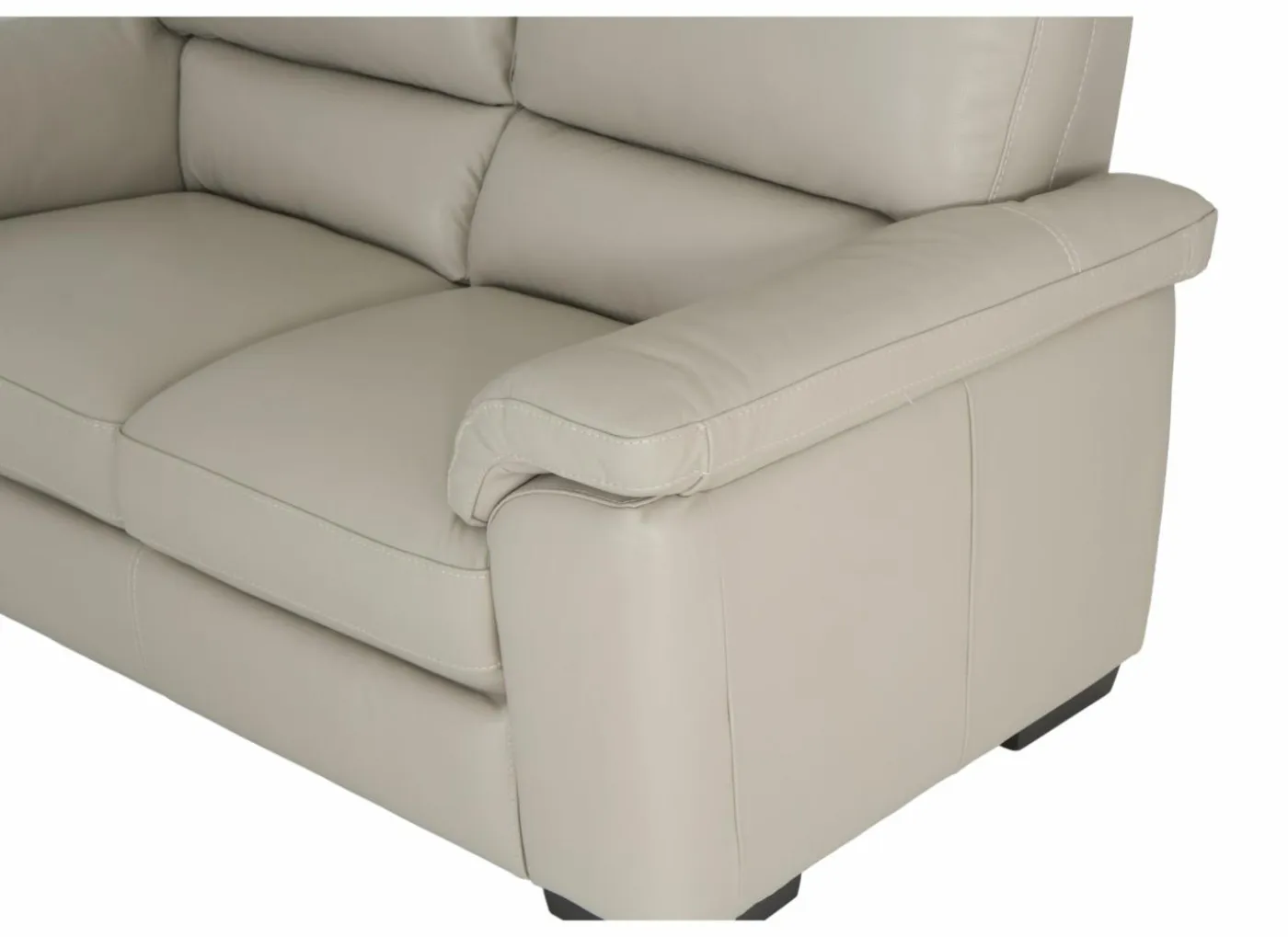 Zetel Aventi 2,5+2+1-zit - leder - grijs