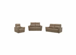 Zetel Back 3+2+1-zit - leder - camel met relax