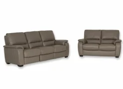 Zetel Barbiero 3+2-zit - leder - elephant taupe