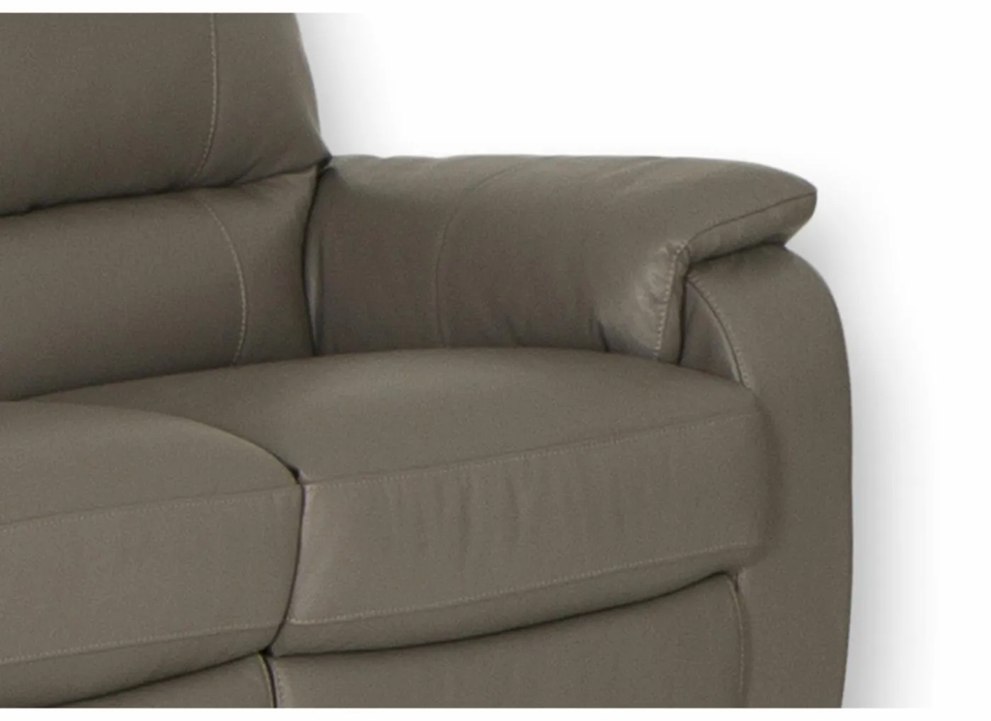 Zetel Barbiero 2-zit - leder - elephant taupe
