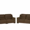 Zetel Berry 3+2-zit - stof - cognac