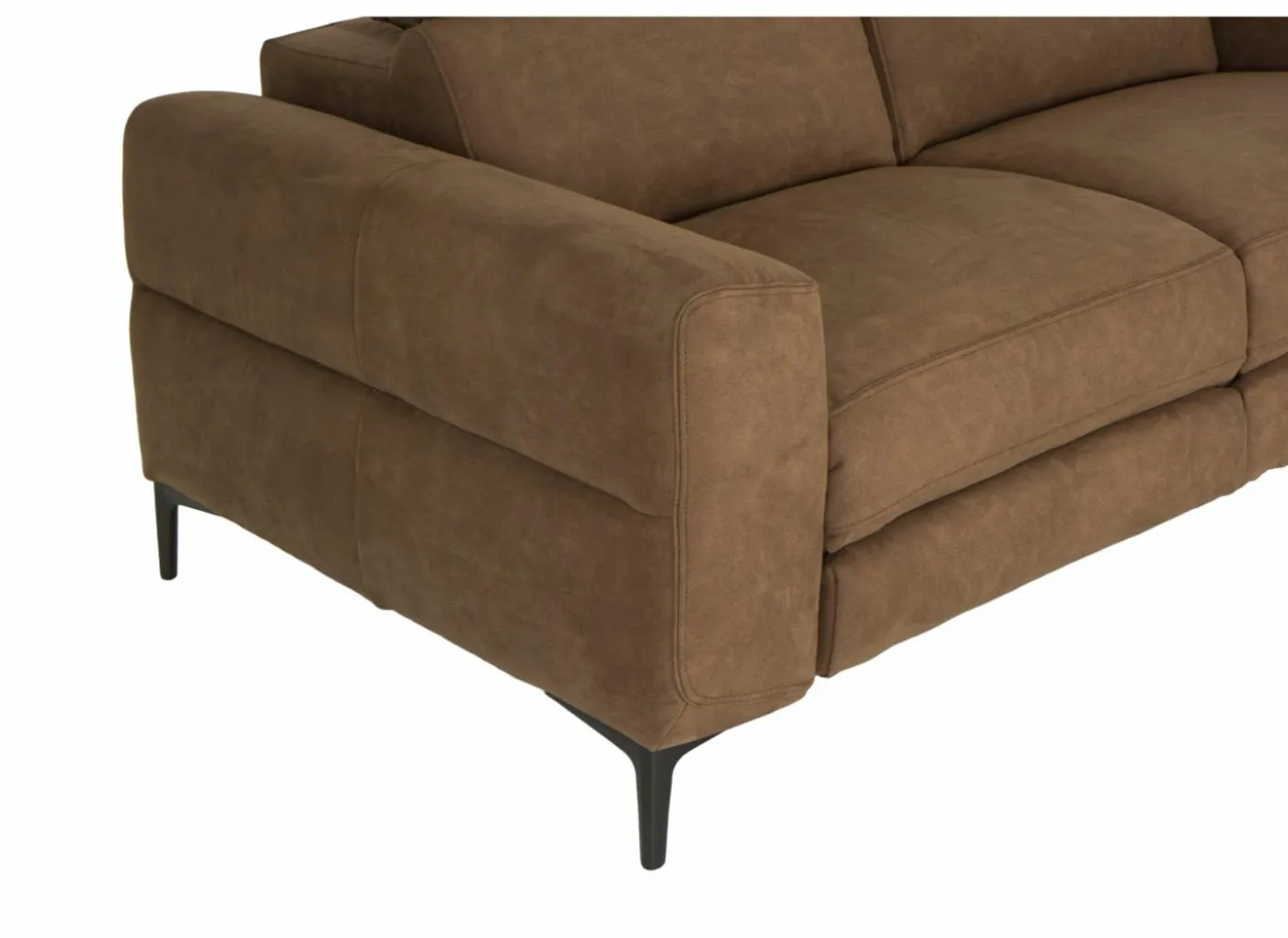 Zetel Blake 3-zit - stof - cognac met manueel verstelbare hoofdsteunen