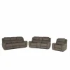 Zetel Cluny 3+2+1-zit - stof - bruingrijs met relax