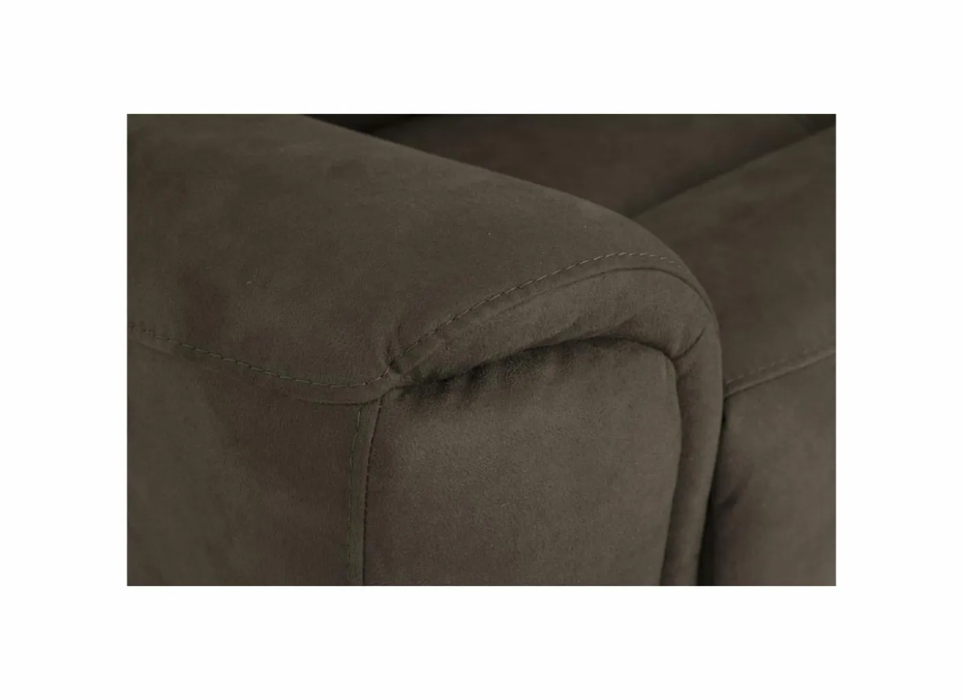 Zetel Cluny 3+2+1-zit - stof - bruingrijs met relax