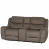 Zetel Cluny 2-zit - stof - bruingrijs met relax