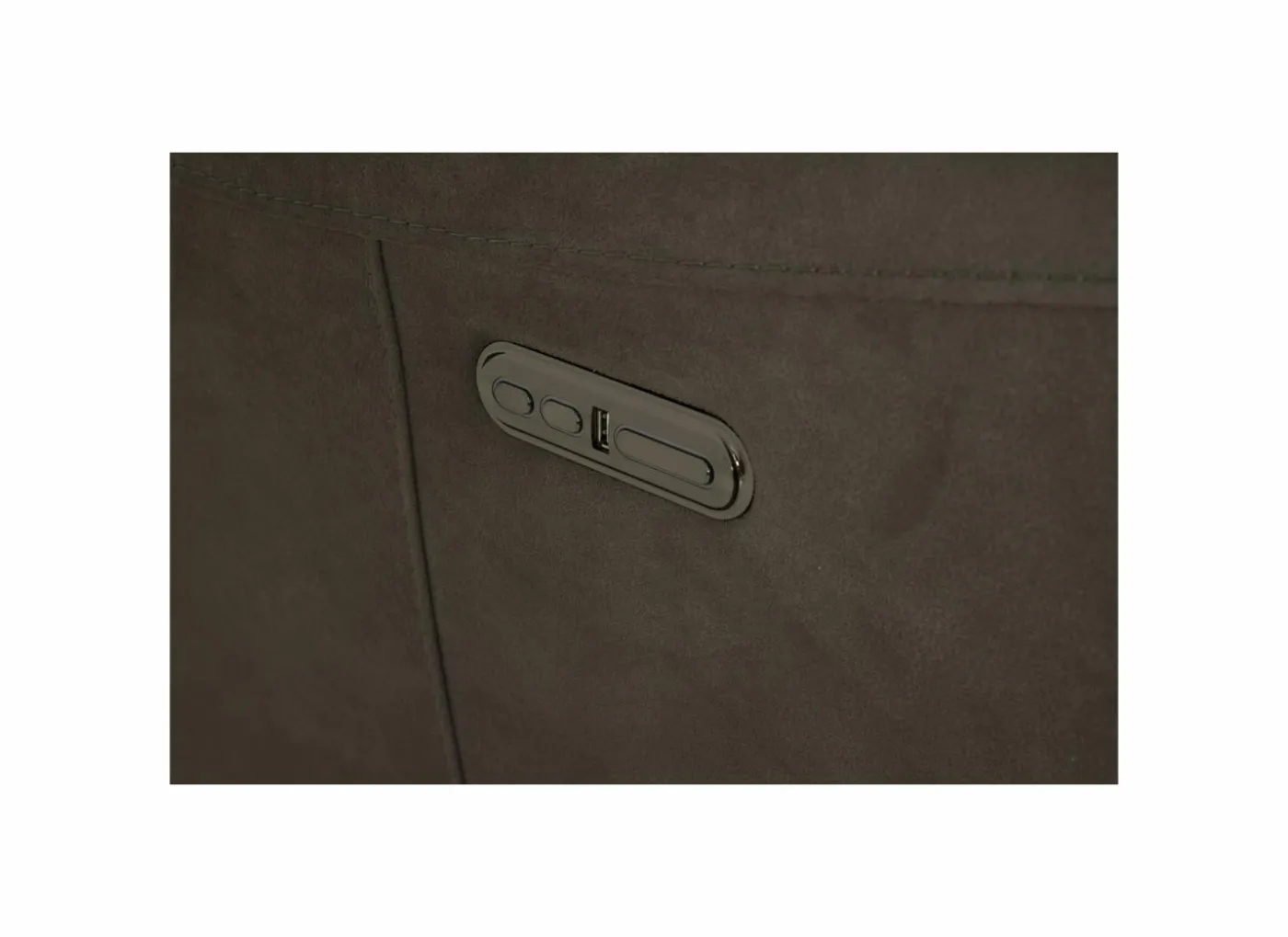 Zetel Cluny 2-zit - stof - bruingrijs met relax