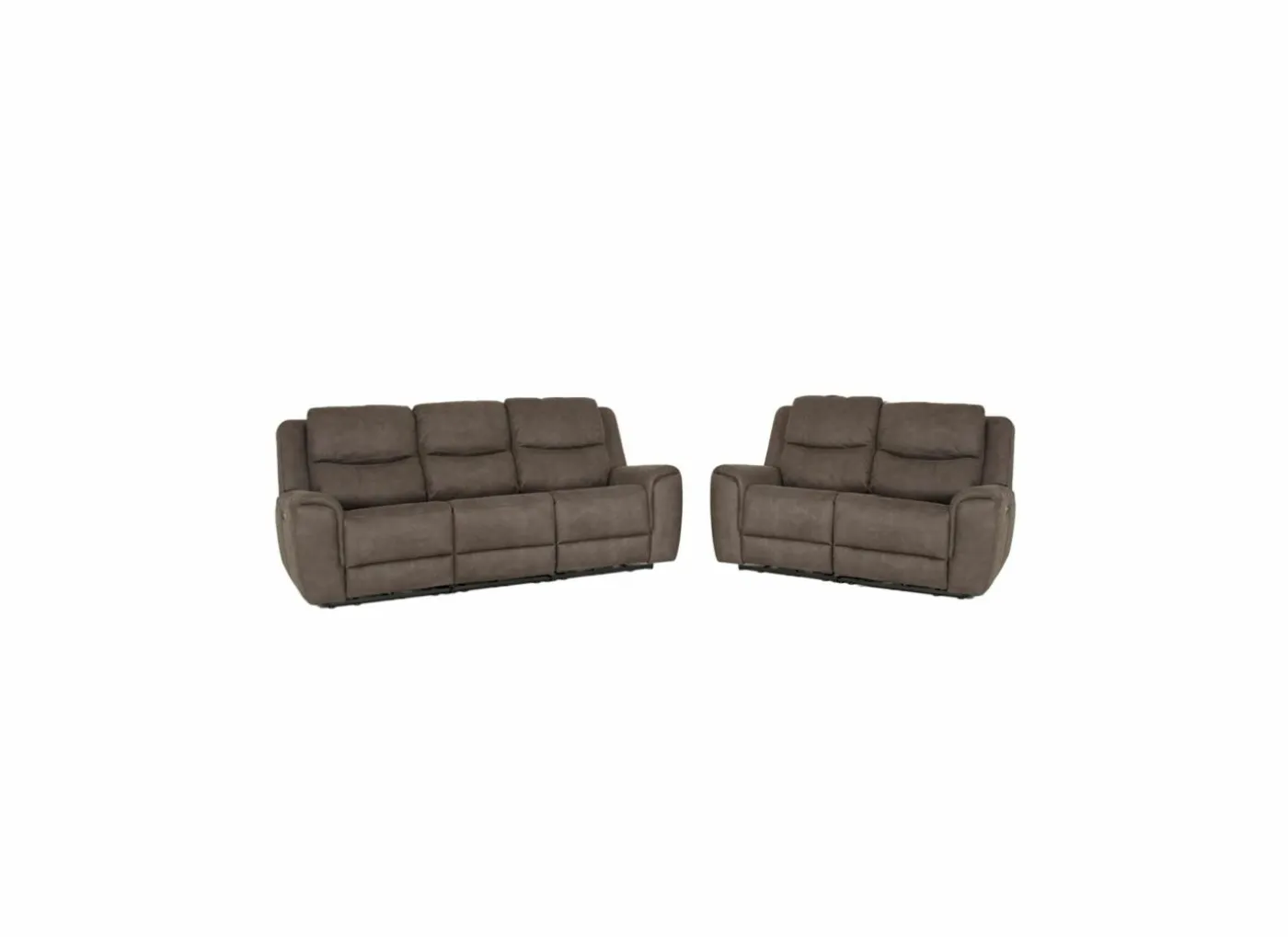 Zetel Cluny 3+2-zit - stof - grijsbruin met relax