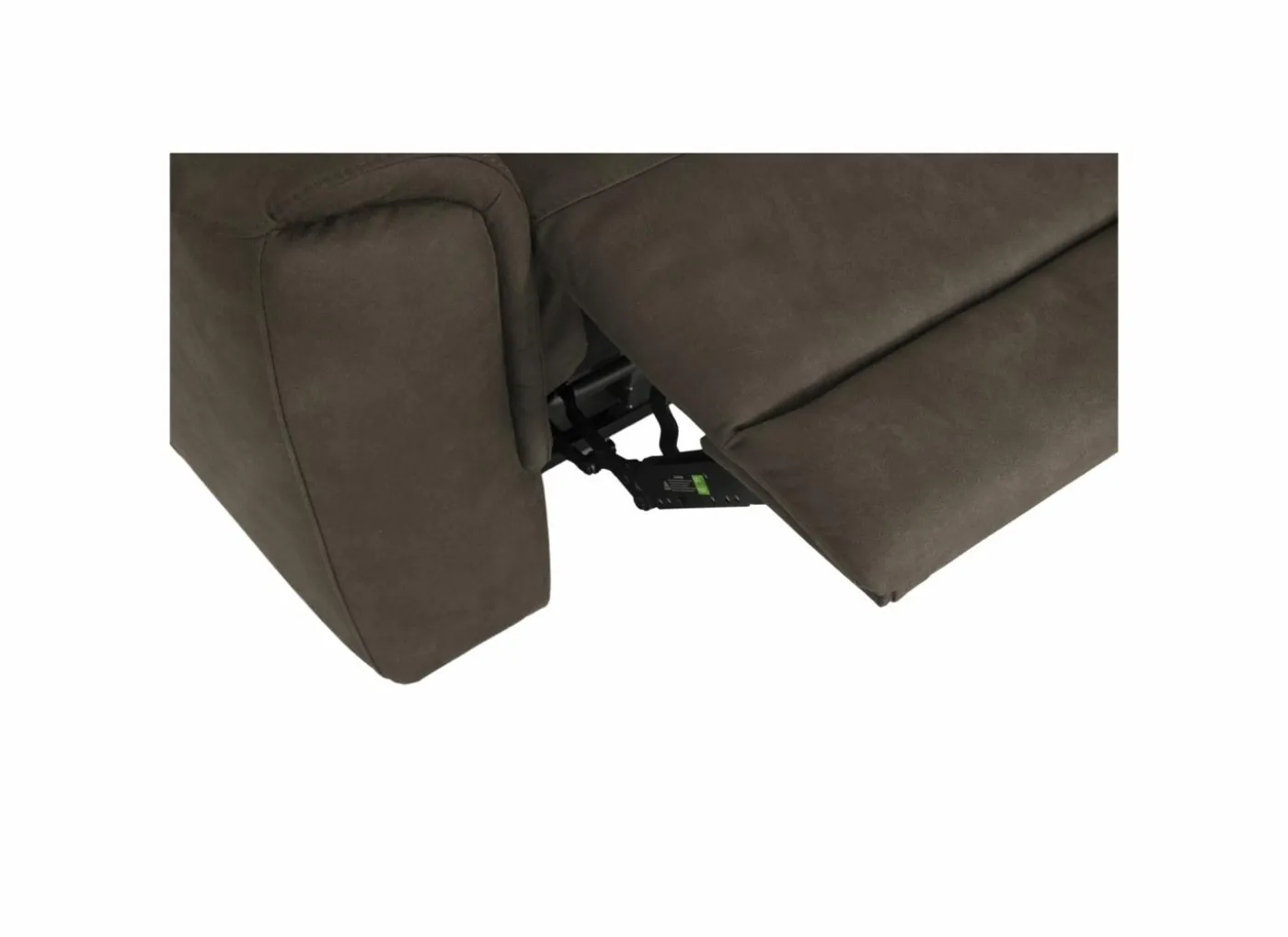 Zetel Cluny 3+2-zit - stof - grijsbruin met relax