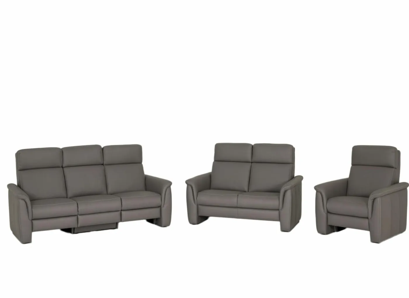 Zetel Coventry 3+2+1-zit - stof - donkergrijs met relax