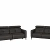 Zetel Dervaux 3+2-zit - stof - antraciet