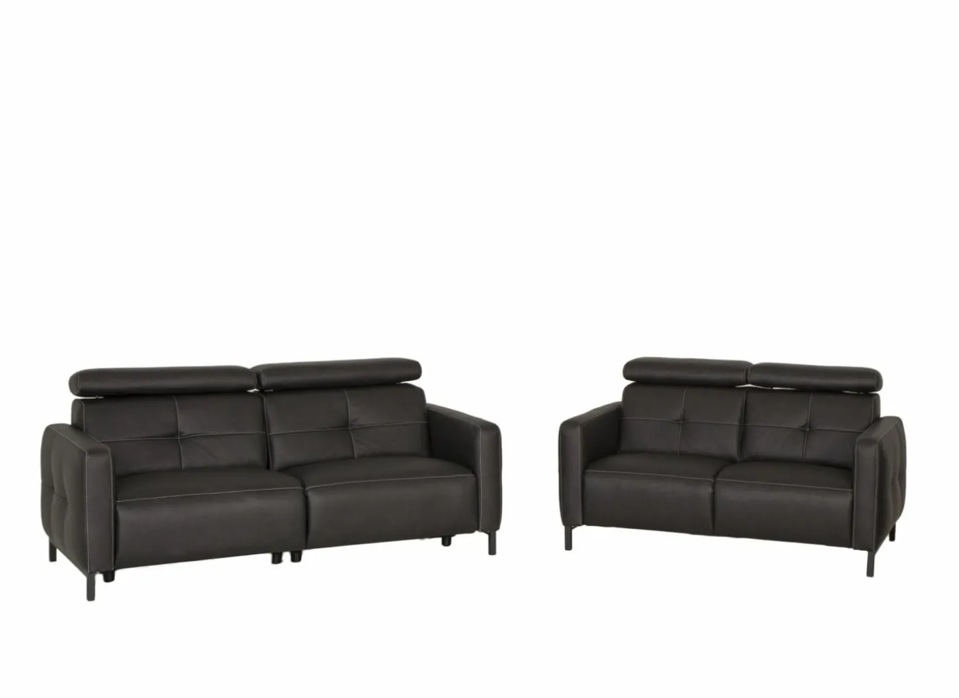 Zetel Dervaux 3+2-zit - stof - antraciet