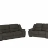 Zetel Elle 3+2-zit - stof - bruin met relax