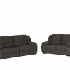 Zetel Elle 3+2-zit - stof - bruin