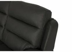 Zetel Folk 2,5+2+1-zit - leder - antraciet