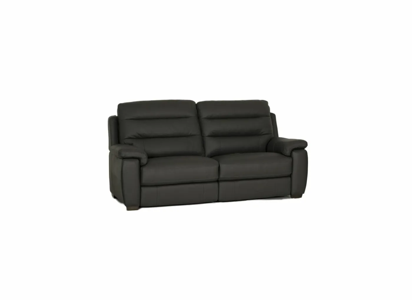 Zetel Folk 2,5-zit - leder - antraciet