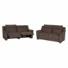 Zetel Globe 3+2-zit - stof - bruingrijs met 2 relaxen