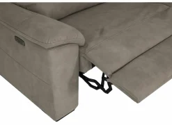 Zetel Grande 3+2+1-zit - stof - silver grey met relax