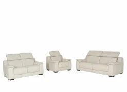 Zetel Grass 2,5+2+1-zit - leder - frost