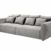 Zetel Gulliver 4-zit - stof - grijs