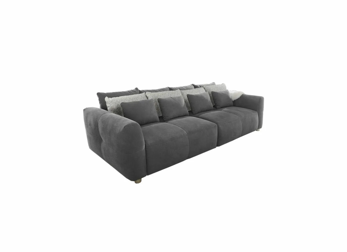 Zetel Gulliver 4-zit - stof - donkergrijs