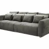 Zetel Gulliver 4-zit - stof - grijs