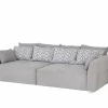 Zetel Gulliver 4-zit - stof - grijs
