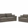 Zetel Marlon 3+1-zit - stof - bruin
