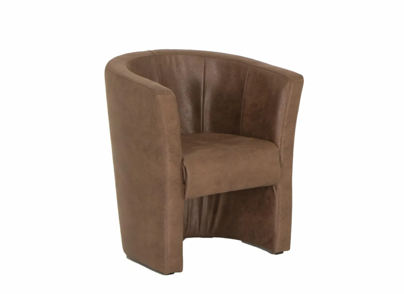Zetel Mini Kuip 82x60x77cm - stof - cognac