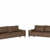 Zetel Nevada 3+2,5-zit - stof - bruin