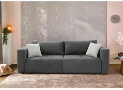 Zetel Relax Bigsofa 4-zit - stof - donkergrijs