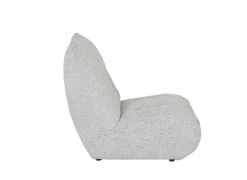 Zetel Schiva 1-zit - stof - lichtgrijs