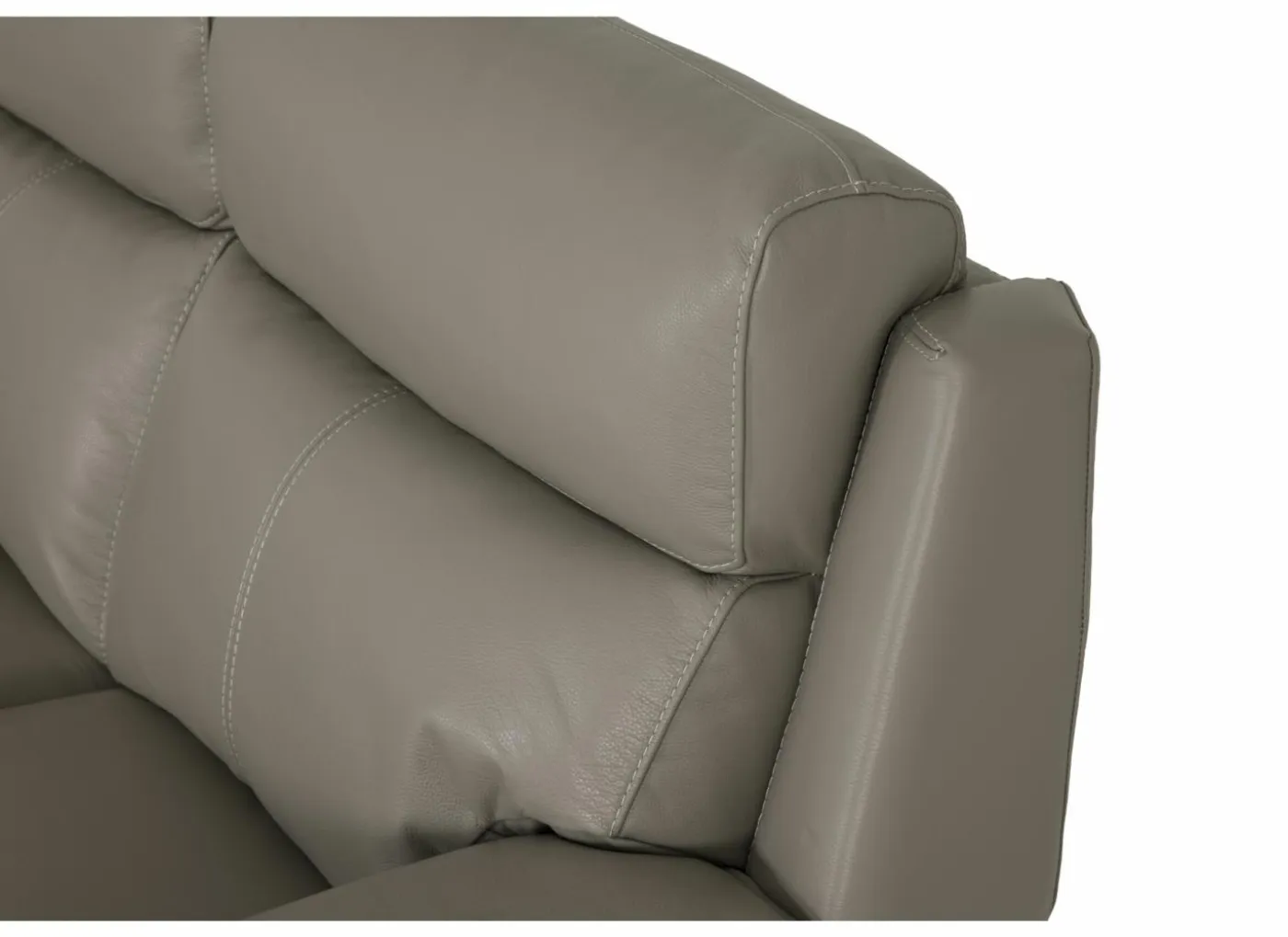 Zetel Singer 2,5+2-zit - leder - taupe