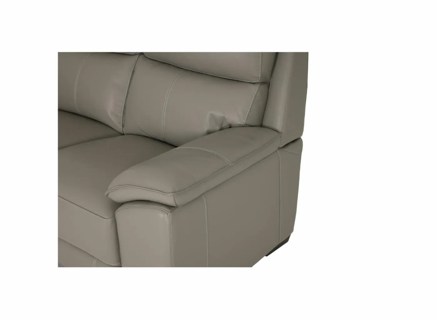 Zetel Singer 2-zit - leder - taupe