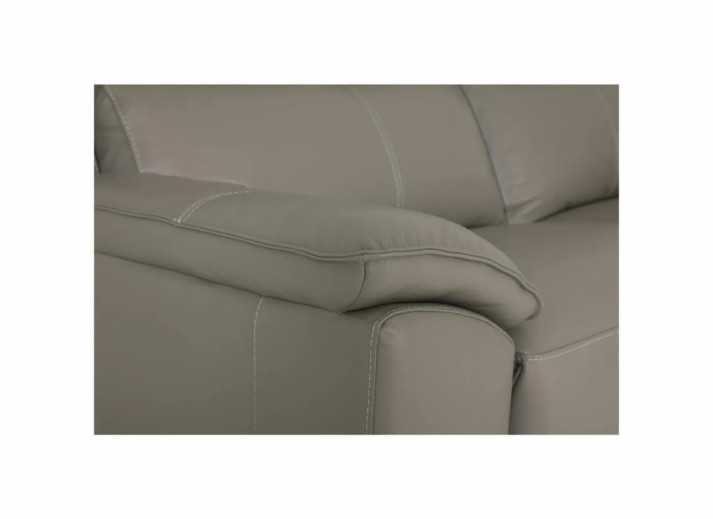 Zetel Singer 2-zit - leder - taupe