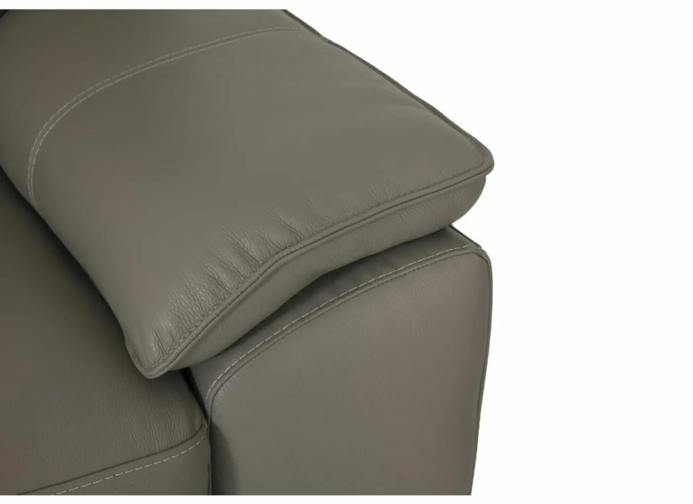 Zetel Singer 2,5+2-zit - leder - taupe met relax