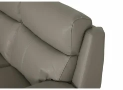 Zetel Singer 2,5+2-zit - leder - taupe met relax