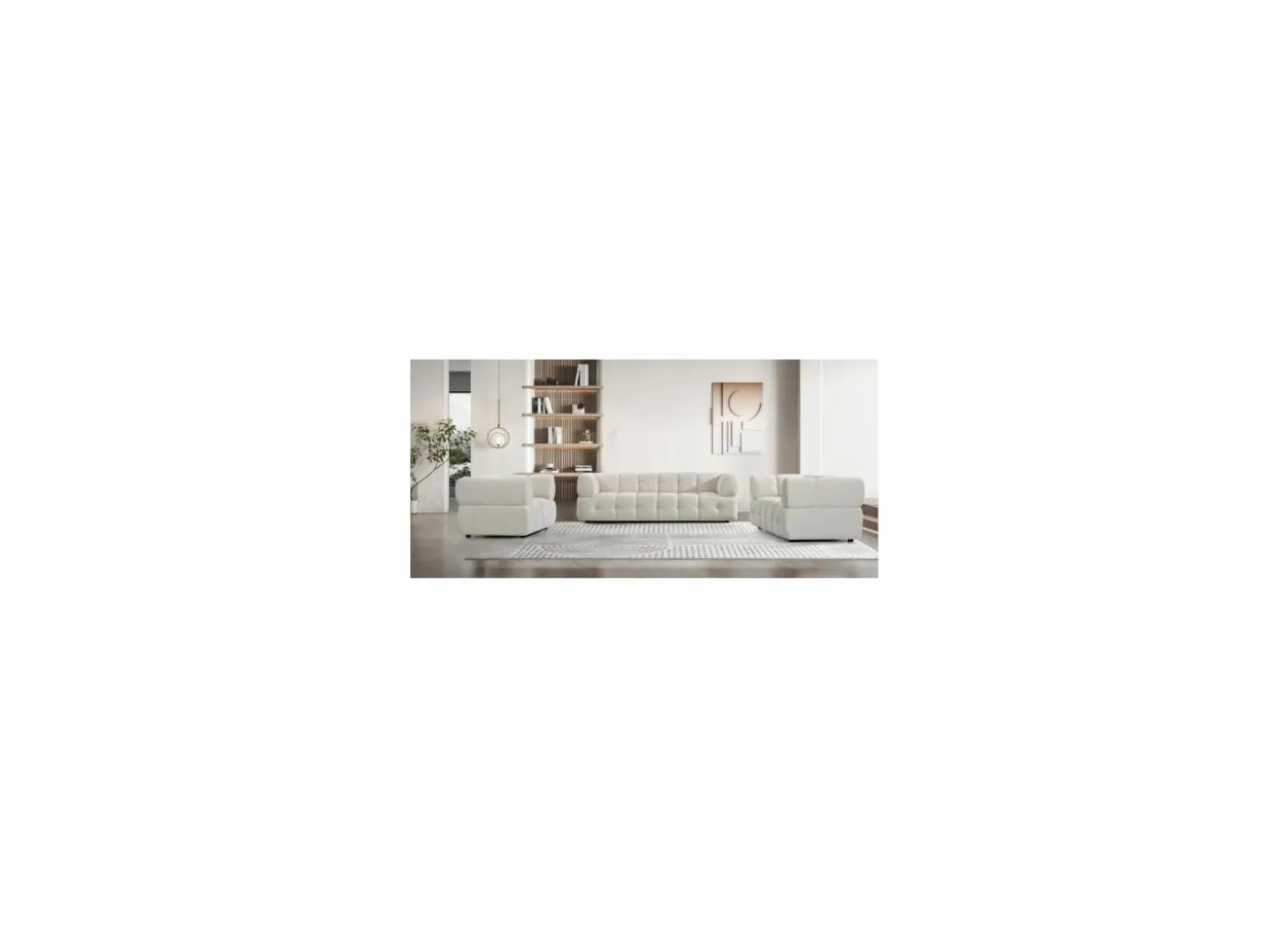 Zetel Tortuga 2-zit - stof - beige