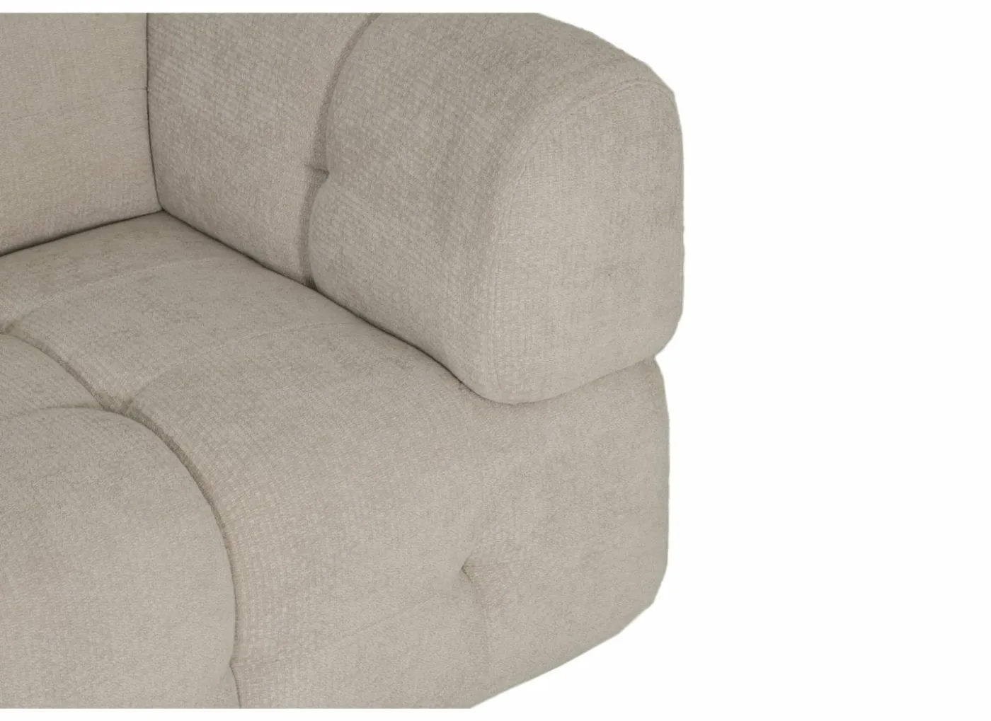 Zetel Tortuga 3-zit - stof - beige