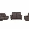 Zetel Twitch 2,5+2+1-zit - stof - grijs met relax